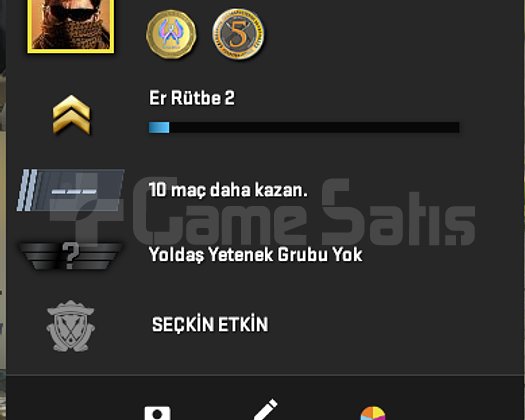 MAİNLİK /2 MADALYA FIRSAT HESAP/FACEİT BAĞLI DEĞİL
