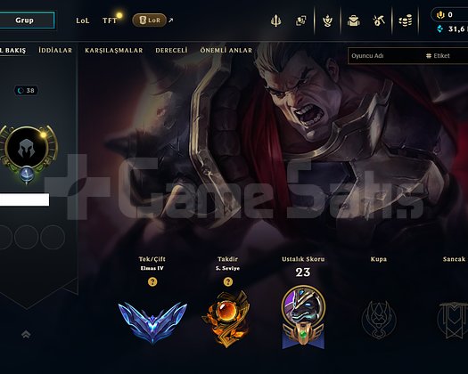 | EUW - ELMAS 4 |MASTER MMR +30 LP | HANDMADE ACC