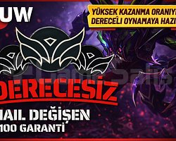 EUW / +30 LVL + DERECELİYE HAZIR+10 MAÇ 10 KAZANMA