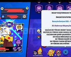 BRAWL STARS FULL HESAP ESKI 6 TANE 35 RANK/ MASTER