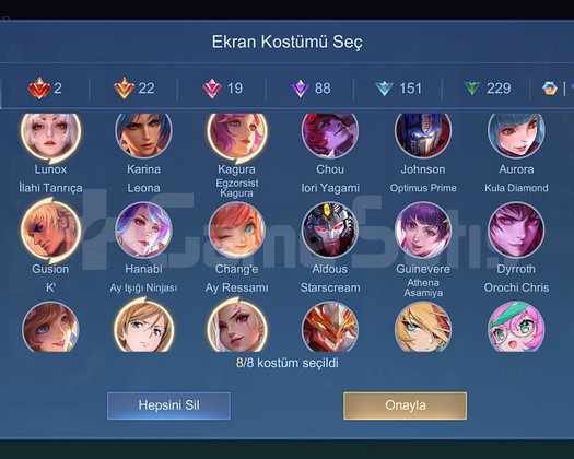 560 Kostümlü kof 1-2 full hesap