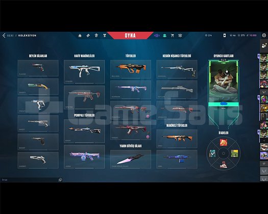 İçinde çoğu güzel skin var,indirim yapılır.Plat 1