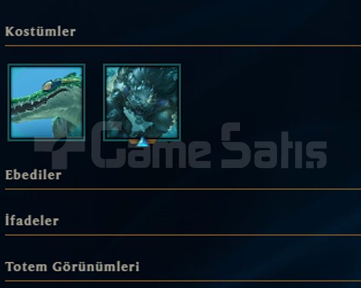 EUW UNRANKED 3 KOSTÜM HESAP