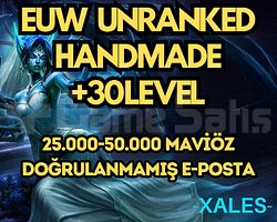 EUW HANDMADE 25-50K +MÖ 30 Level
