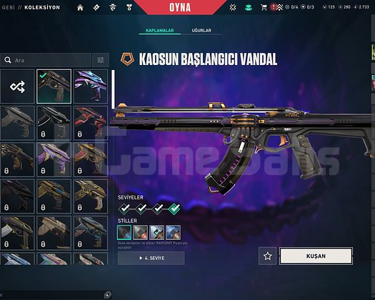 KAOS VANDAL + BATTLE PASS +  3 DONATI