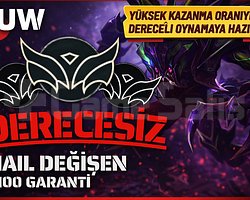EUW - DERECELİ HAZIR - 10 MAÇ 10 WİN - UCUZ