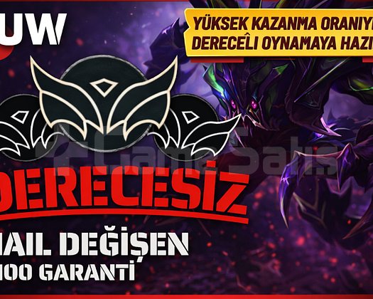 EUW - DERECELİ HAZIR - 10 MAÇ 10 WİN - UCUZ
