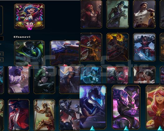 EUW DEMİR1 32SKIN 60 HERO MAİL DEĞİŞEN GARANTİLİ