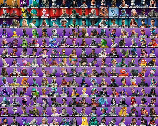 253 SKIN 324 ÇANTA 289 KAZMA EFSANE MAİLLİ HESAP