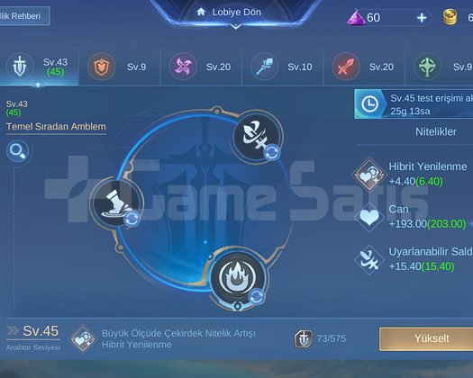 MOBİLE LEGENDS EPİK 68 KA SP TEK BAĞ HESAP