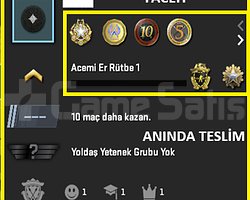 6 MADALYA / 654 SAAT / 258 WIN/ FACEİT