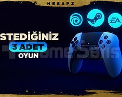 İstediğiniz 3 Oyun + Garanti