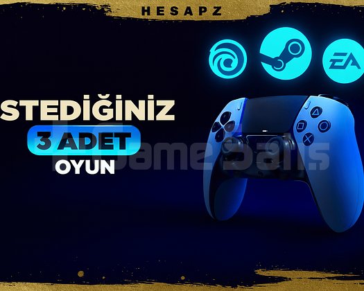 İstediğiniz 3 Oyun + Garanti