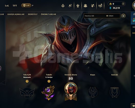 30 LVL BOL KOSTÜMLÜ UNRANKED HESAP HANDMADE!