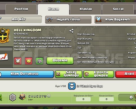 18 Level harika isimli klan