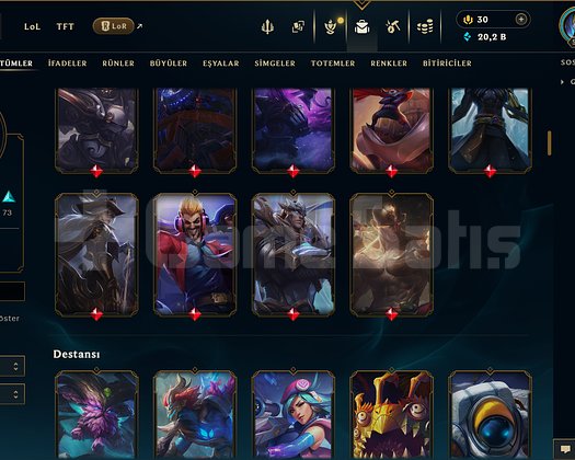 553 LEVEL / 159 SKİN / FUL HERO +MAİL +13K SATIŞ