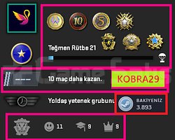 FACEİT ! 8 MADALYA 373 WİN 987 SAAT SEÇKİN HESAP