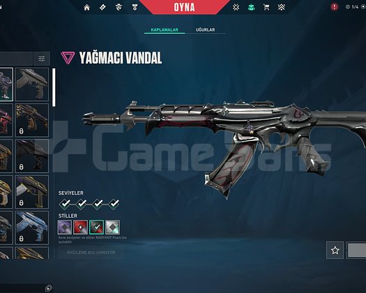 YAGMACI VANDAL ONİ PHANTOM UNRANKED FRESH HESAP