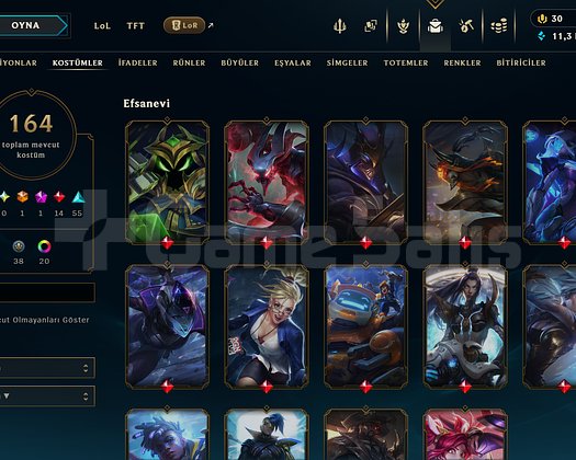 TR // 164 SKIN // 307 LVL+VALO // 80 WR PLAT 4