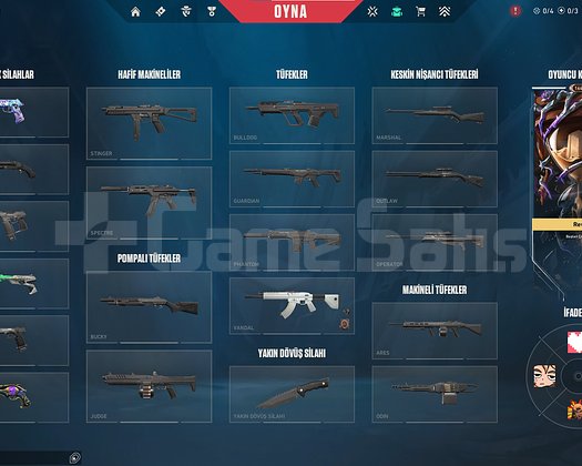 TR // 164 SKIN // 307 LVL+VALO // 80 WR PLAT 4