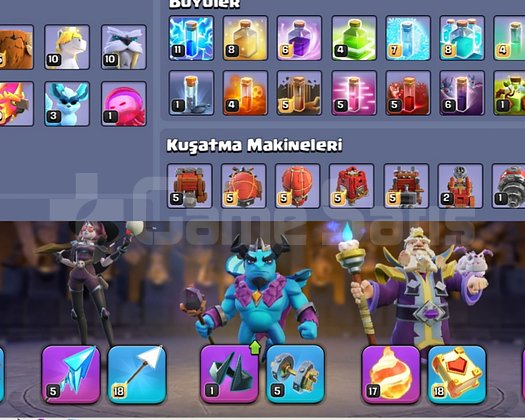 TH17 +5000TAŞ +8KSTM+EFSANE EKİPMANLI HESAP