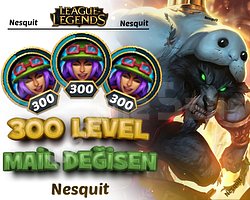 300 LEVEL | MAİL DEĞİŞEN |  HESAPLAR | +7300 SATIŞ