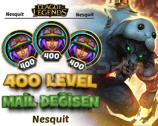 400 LEVEL | MAİL DEĞİŞEN |  HESAPLAR | +7300 SATIŞ