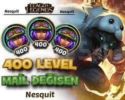 400 LEVEL | MAİL DEĞİŞEN |  HESAPLAR | +7300 SATIŞ