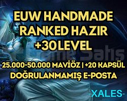 100 WINRATE EUW HANDMADE 25-50K +MÖ 30 LVL