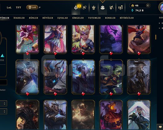 862 LEVEL / 354 SKİN / FUL HERO +MAİL +TELEFON