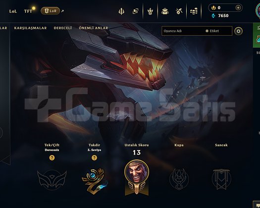 EUW HAZIR UNRANKED YÜKSEK WR FRESH