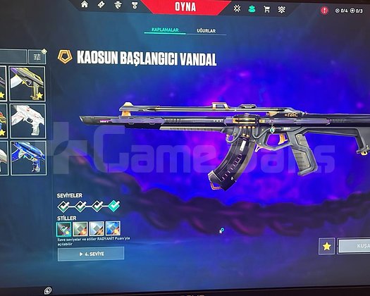 5 bıçak 7 vandal 4 phantom skin kapalı beta hesabı