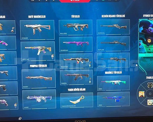 5 bıçak 7 vandal 4 phantom skin kapalı beta hesabı