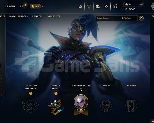 EUW Unranked | 4 Kostüm - 28 Hero | LoL Hesap