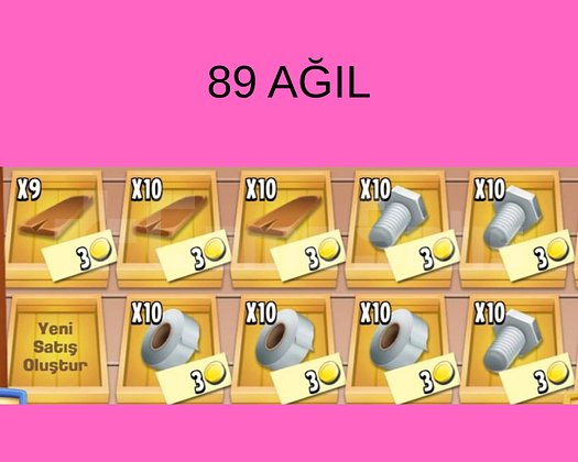 89 AĞIL MALZEMESİ