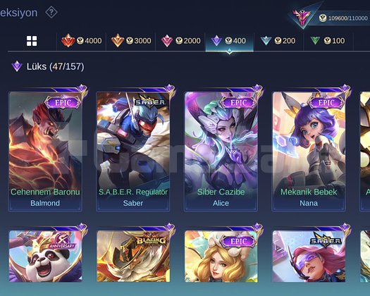 363 SKIN | LUNOX LEGEND | 10+ COLLECTOR