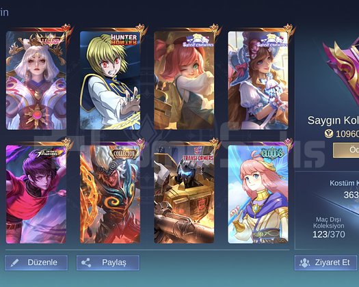 363 SKIN | LUNOX LEGEND | 10+ COLLECTOR