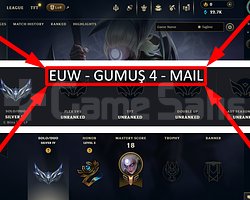 EUW / 31 LVL + 2 SKİN + GÜMÜŞ 4 + 22K ÖZ !!