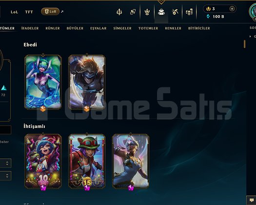 209 KOSTÜM 100K ÖZ 619 LVL EFSANE DOLU MAİL HESAP