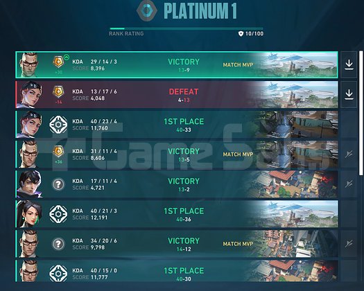 VALORANT PLAT YÜKSEK WR YÜKSEK MMR HANDMADE