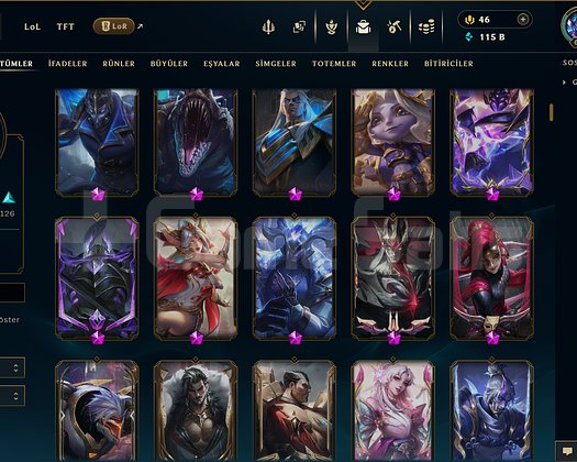 EUW / 331 SKİN / BOL PRESTİJ / FUL HERO +MAİL