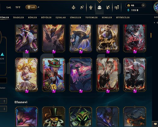 EUW / 331 SKİN / BOL PRESTİJ / FUL HERO +MAİL