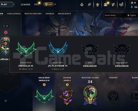 emerald 3 30 lp gain high mmr 10 skin hesap