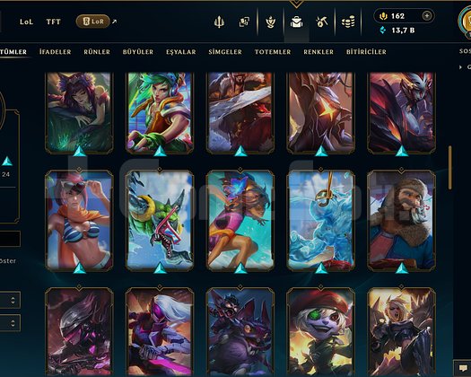 117 LEVEL / 70 SKİN / 132 HERO +MAİL +13K SATIŞ