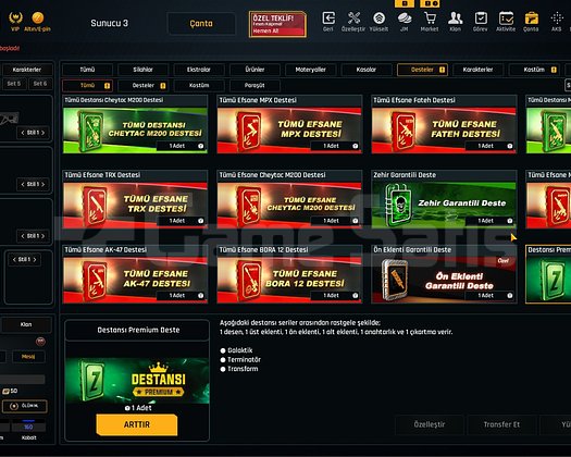 32K Materyalli 53 Seviye Zula Hesabı