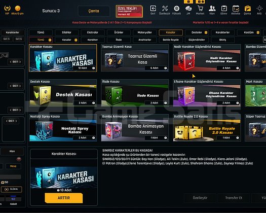 32K Materyalli 53 Seviye Zula Hesabı