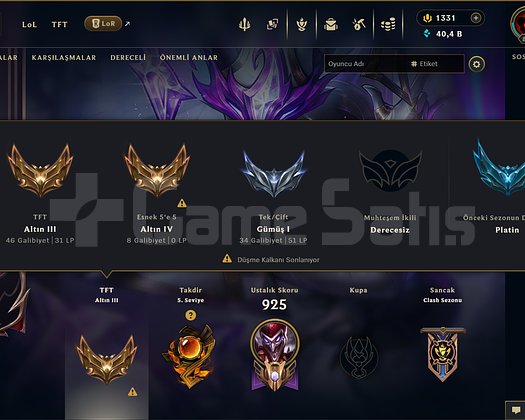 806 KOSTÜM 40K ÖZ 833 LVL EFSANE DOLU MAİL HESAP