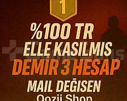 TR + DEMİR 3 + MAİL DEĞİŞEN +DÜŞÜK MMR  !