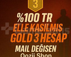 TR + GOLD 3 + MAİL DEĞİŞEN +DÜŞÜK MMR  !