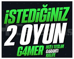 İSTEDİĞİNİZ 2 OYUN + KORUMA +HIZLI TESLİM +GARANTİ